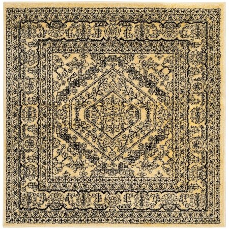 Safavieh Adirondack Power Loomed Square Area Rug Gold & Black - 4 x 4 ft. ADR108H-4SQ